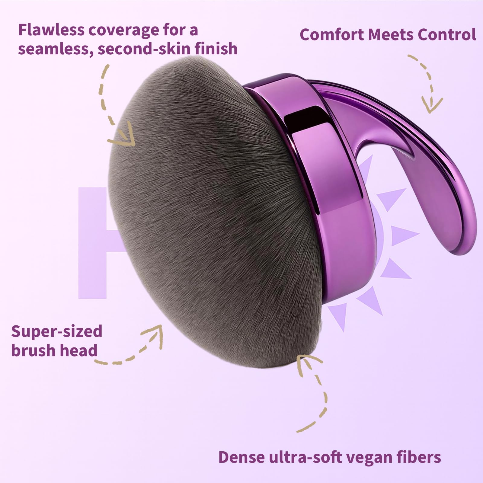 Hoostee back tanning application for full-body coverage