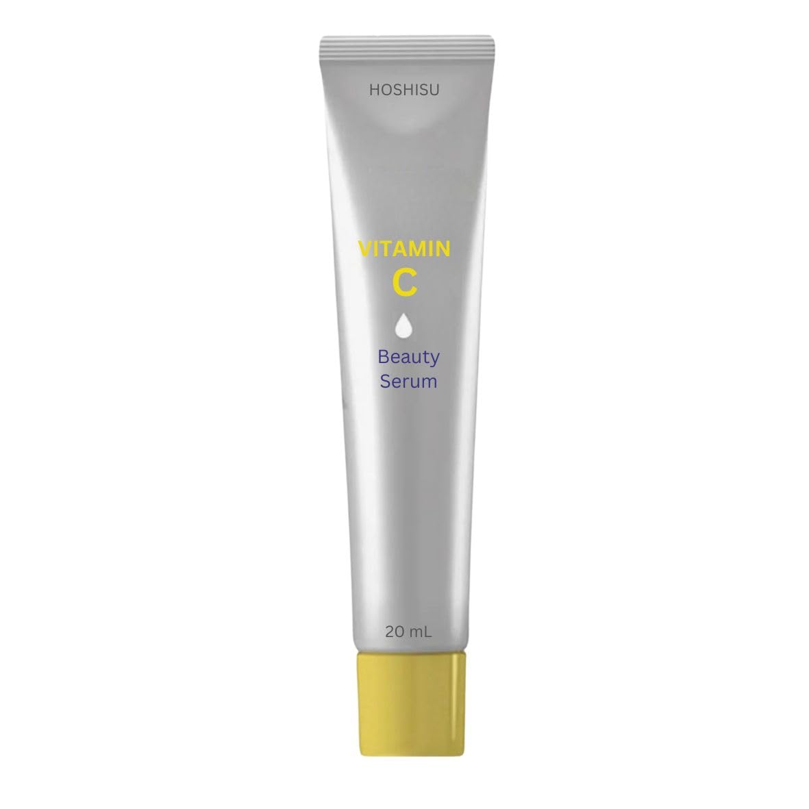 Hoshisu Vitamin C Serum 20ml bottle suggests brighter skin and antioxidant protection.