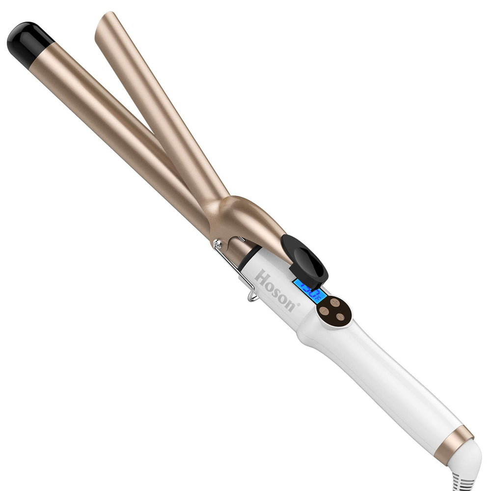Hoson 1-inch curling iron barrel delivers smooth, lasting curls.