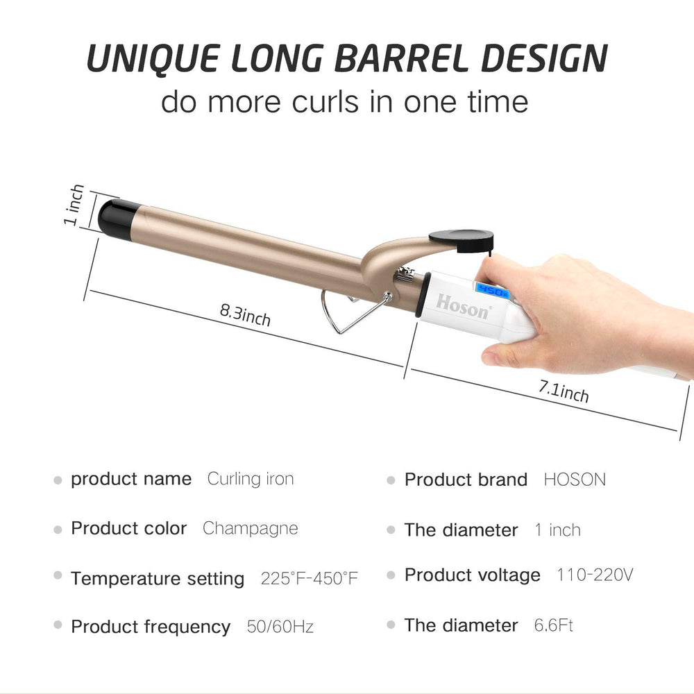 Hoson 360° swivel cord enables flexible styling.