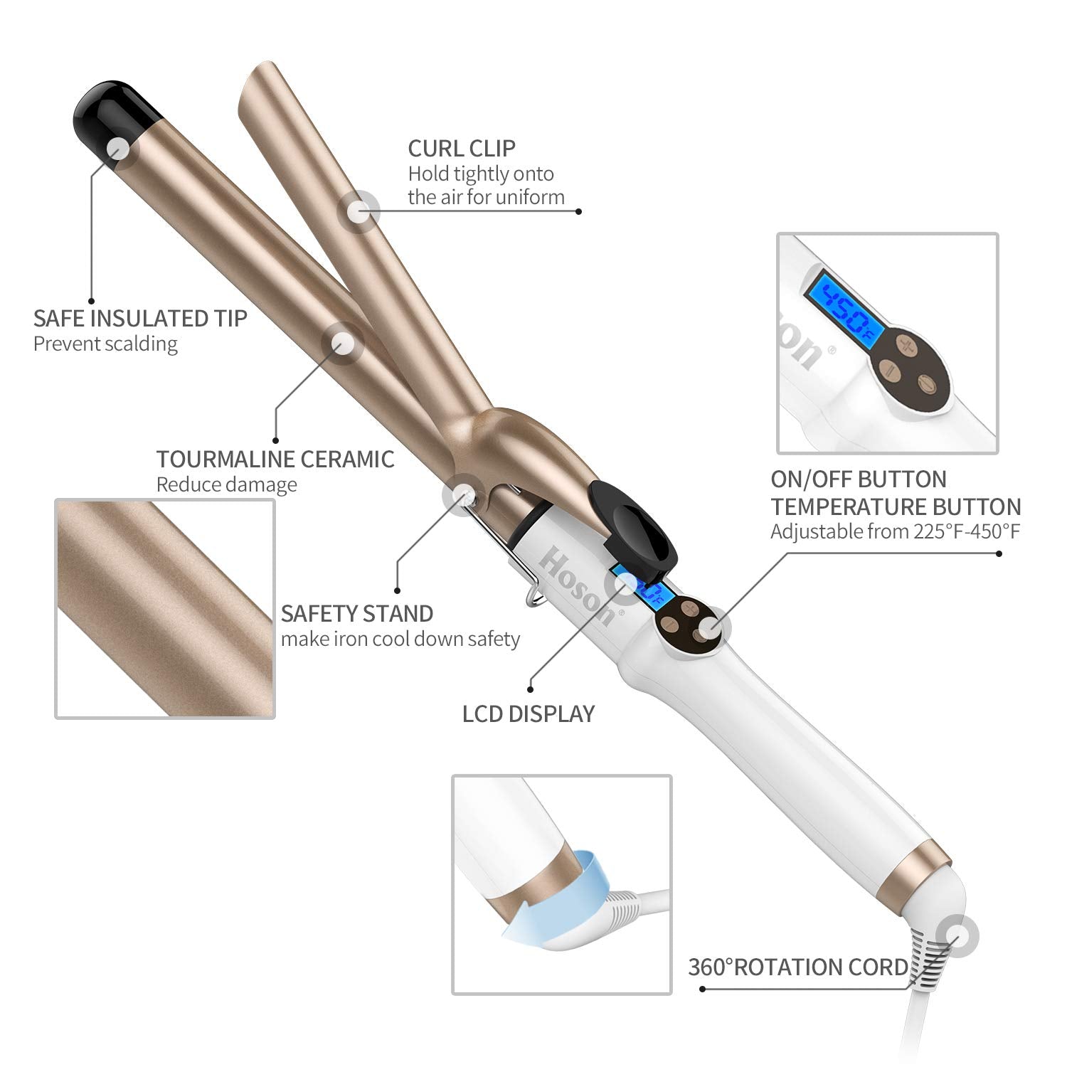 Hoson anti-scald tip and safety features for easy use.