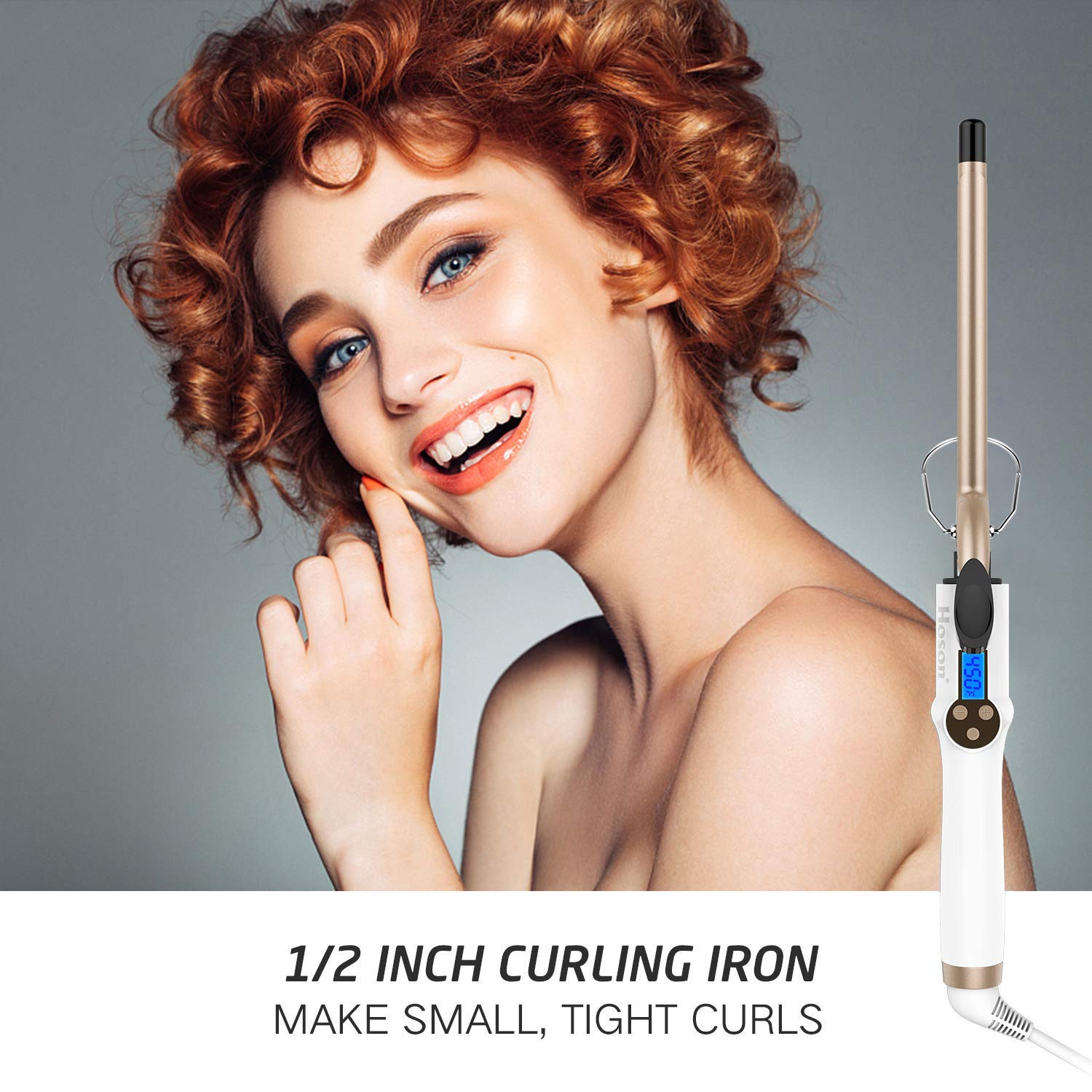 Hoson ceramic-tourmaline coating detail highlighting frizz control and shine