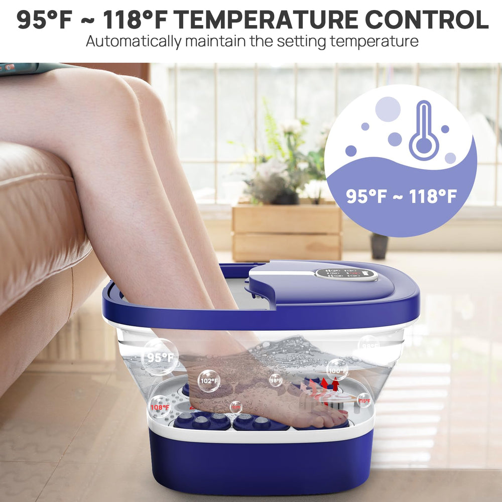 HOSPAN 24 motorized Shiatsu balls target pressure points on the feet.