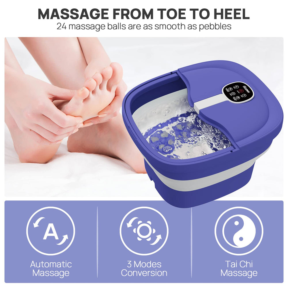 HOSPAN foot bath with bubble action delivers a soft, spa-like foot soak.