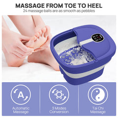 HOSPAN foot bath with bubble action delivers a soft, spa-like foot soak.