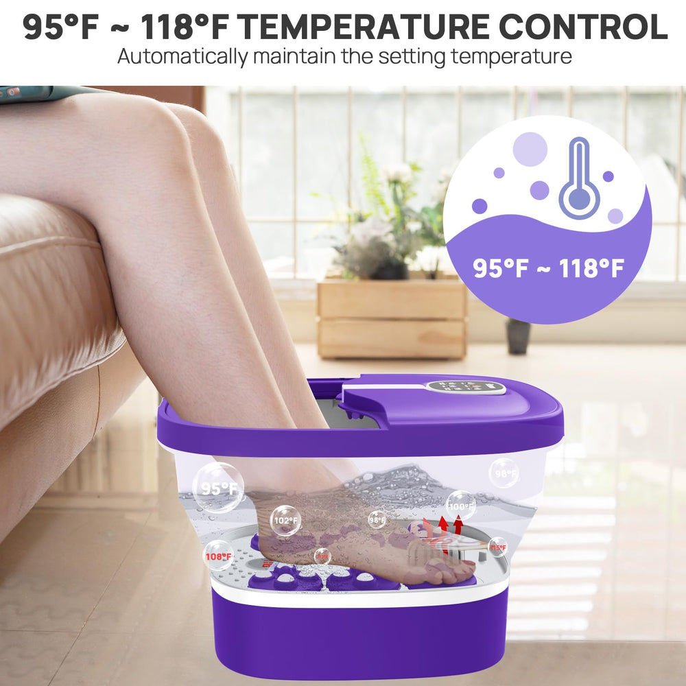 HOSPAN foot spa 24-shiatsu-balls deliver soothing kneading across soles.
