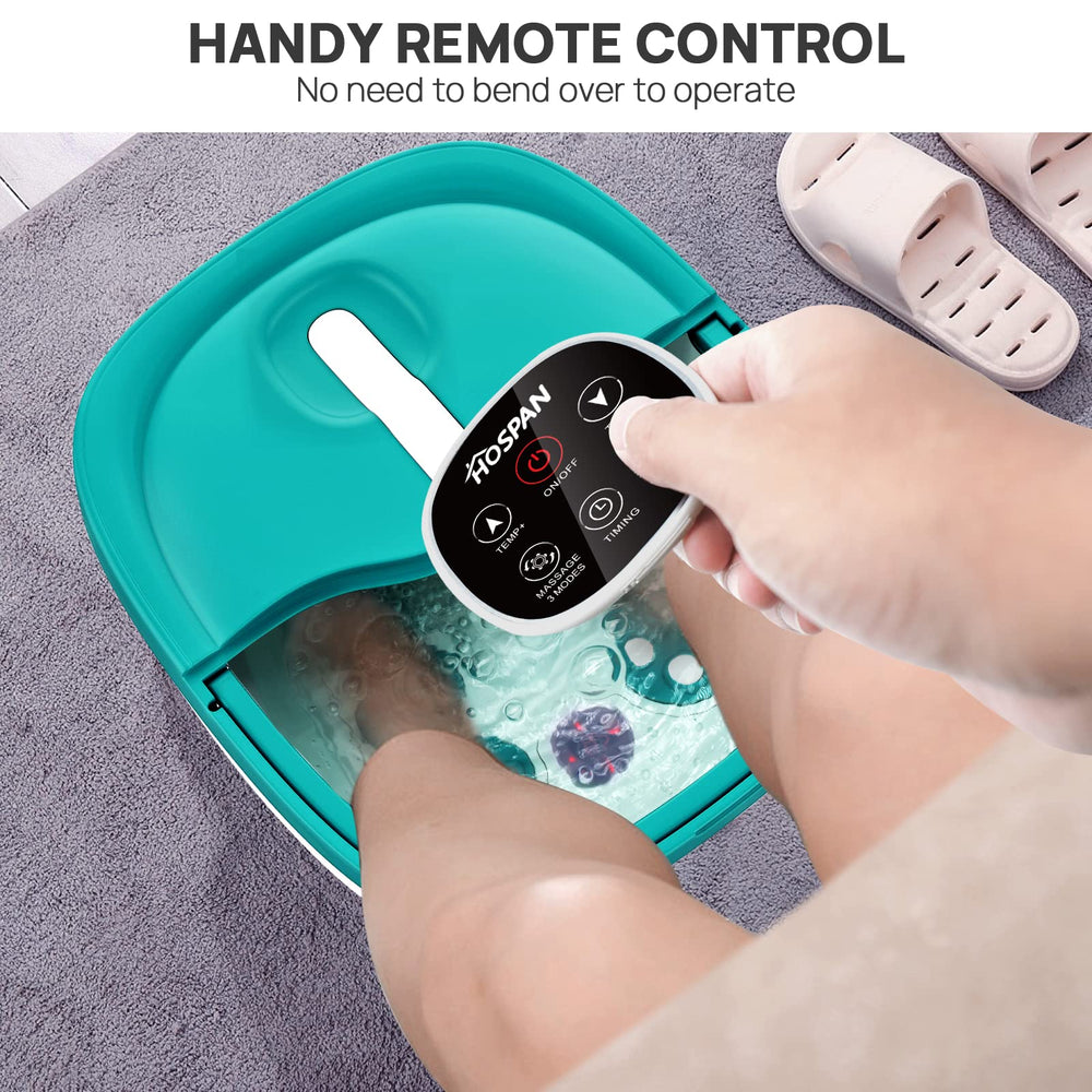HOSPAN foot spa folding design enables quick storage under table or sofa.