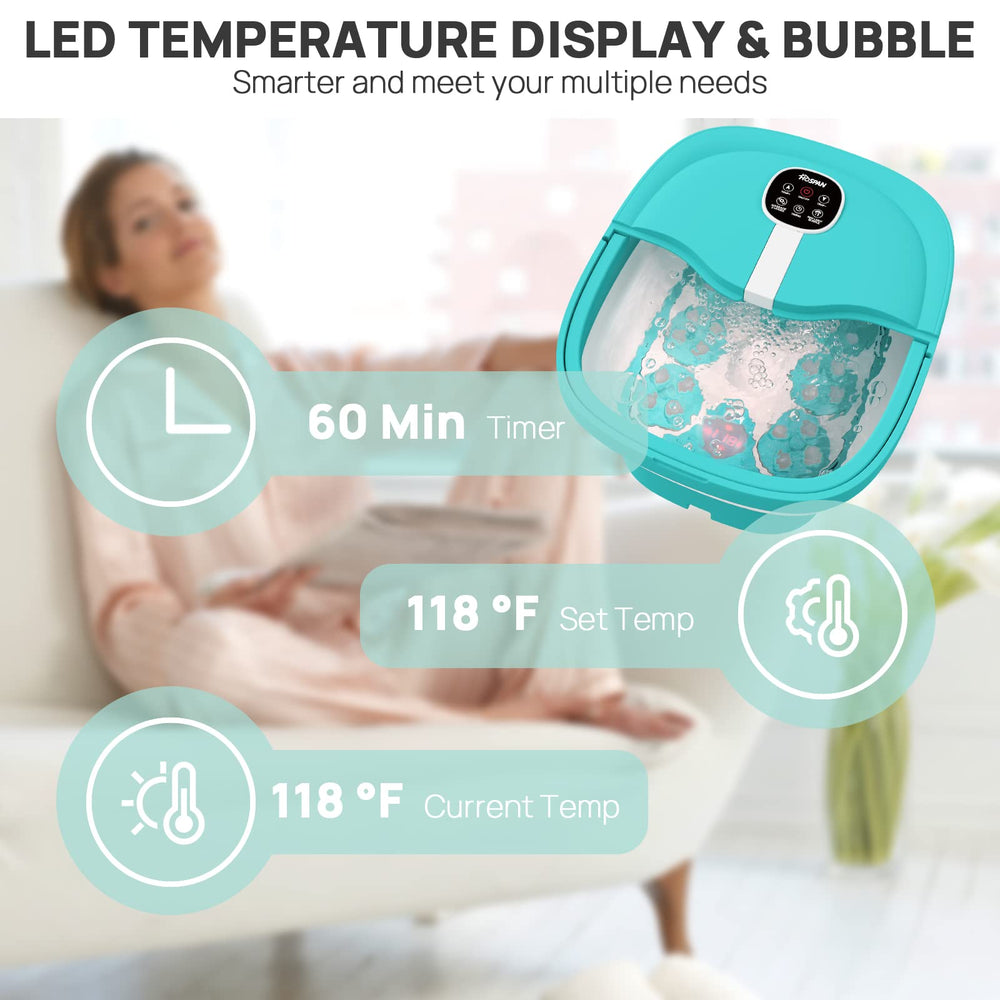 HOSPAN foot spa maintains water temperature with minimal reheating.