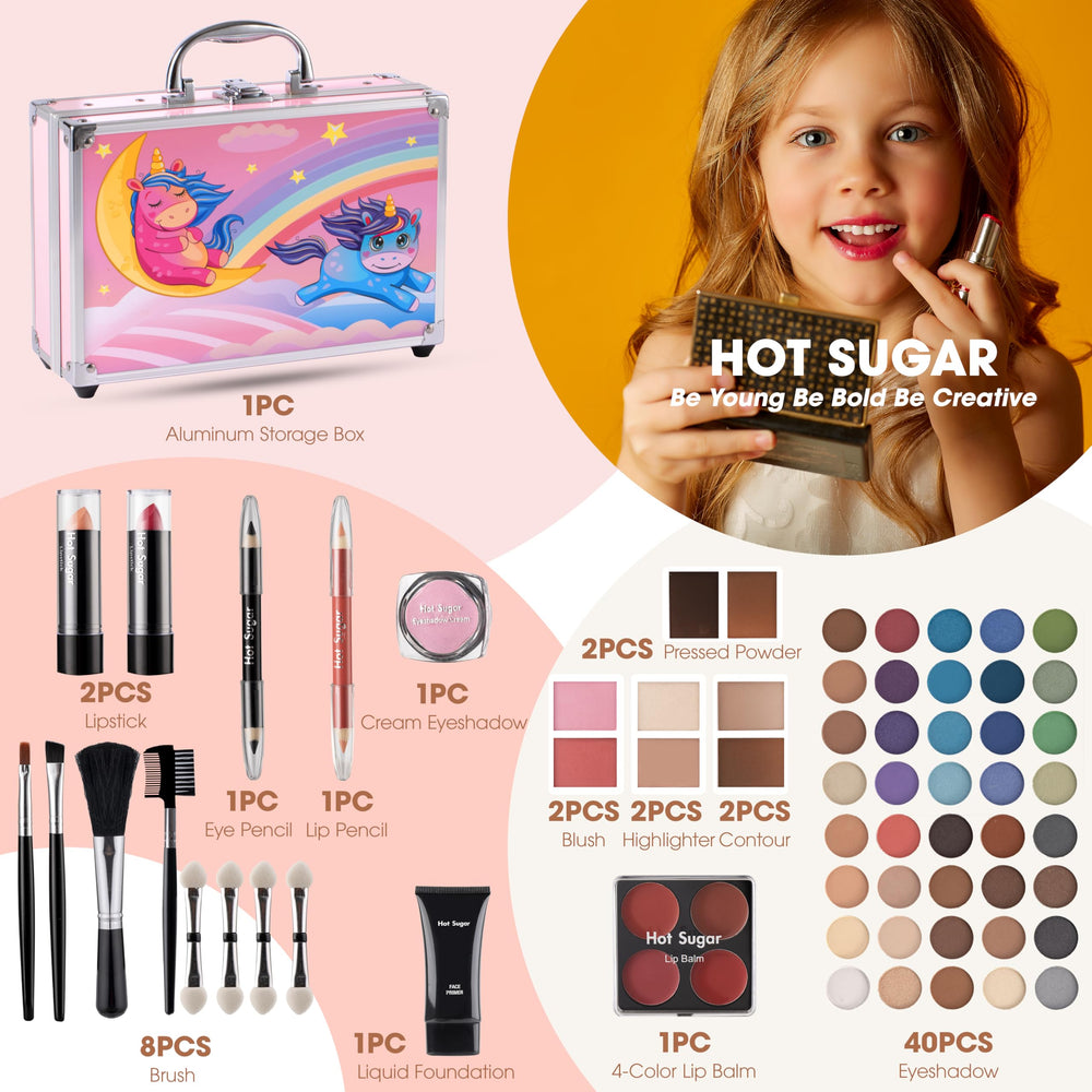 Hot Sugar 40pcs eyeshadow palette with diverse color options for playful looks