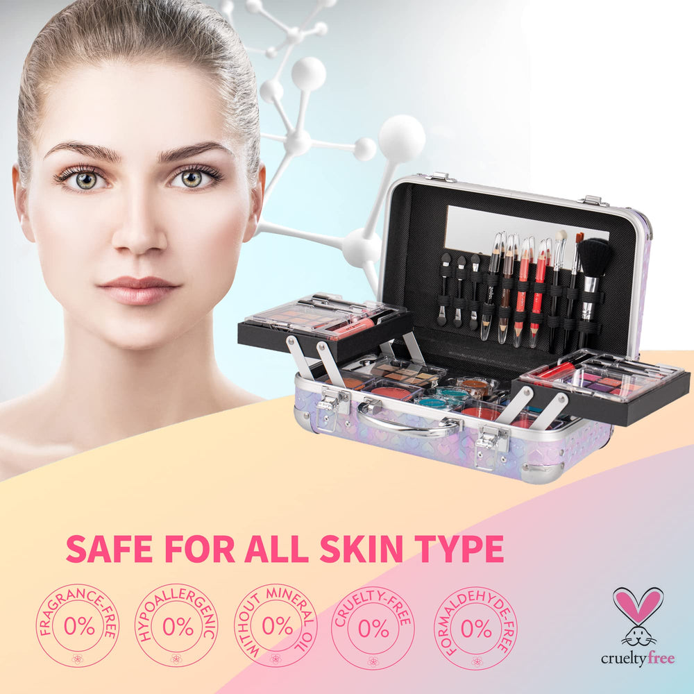 Hot Sugar All In One Makeup Set lip gloss and lipstick for shine without heaviness.