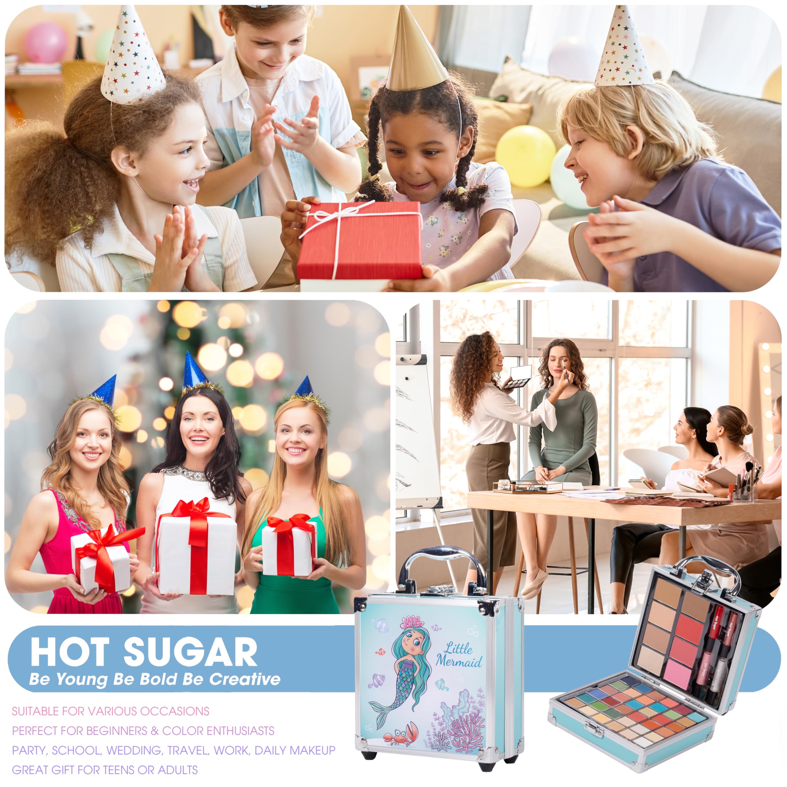 Hot Sugar aluminum storage box—compact organizer for cosmetics and accessories.