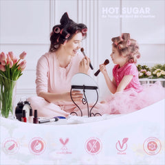 Hot Sugar lip gloss collection—shine-safe formulas for gentle lip color.