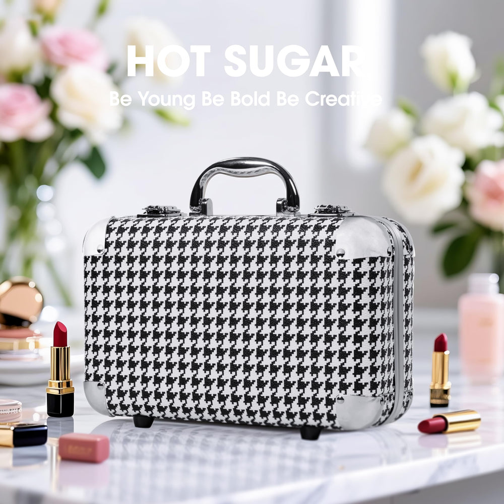 Hot Sugar lip gloss and lipstick set offers shimmering color options.