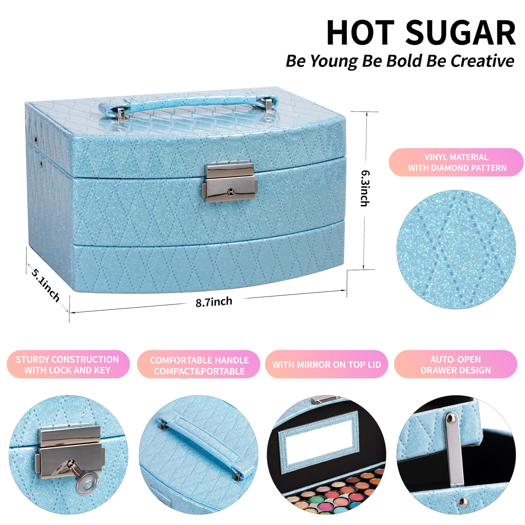 Hot Sugar lip glosses, glossy finishes ideal for playful teen makeup.