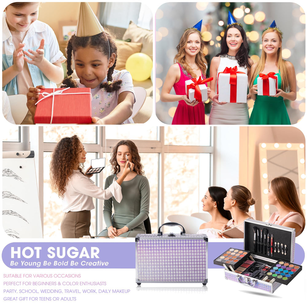 Hot Sugar brush set enables precise blending for beginners.