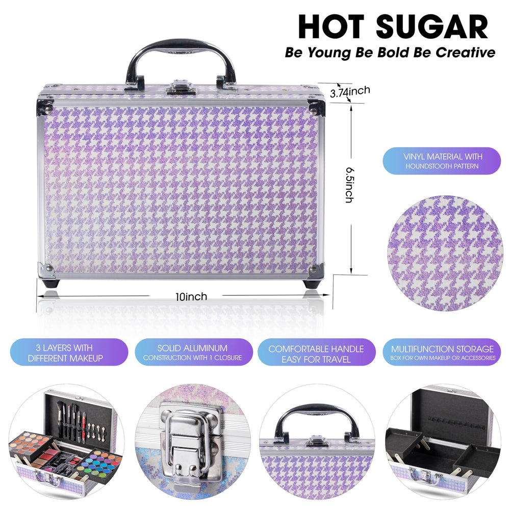 Hot Sugar 40-piece eyeshadow palette delivers rich color ideas.