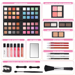 Hot Sugar makeup kit six lip glosses for glossy finish and smooth application.