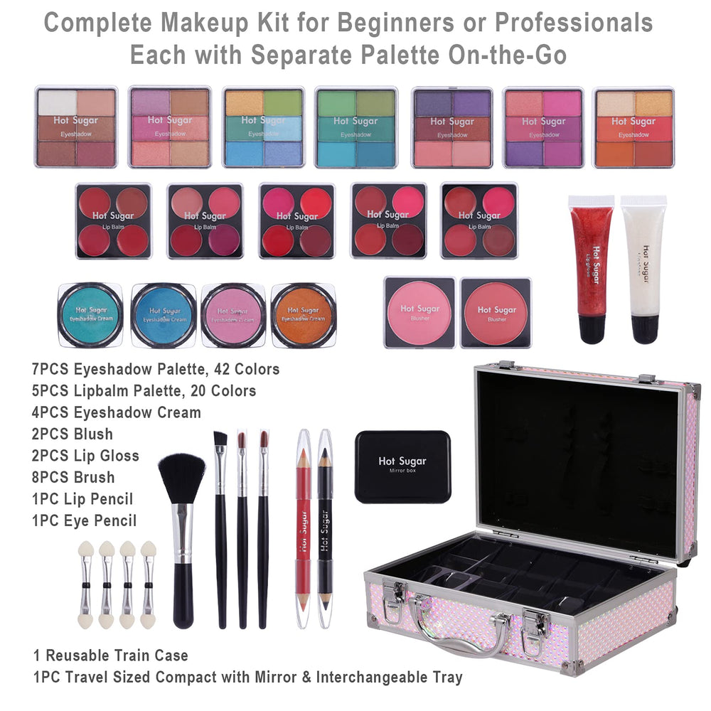 Hot Sugar travel-case makeup kit for on-the-go touch-ups