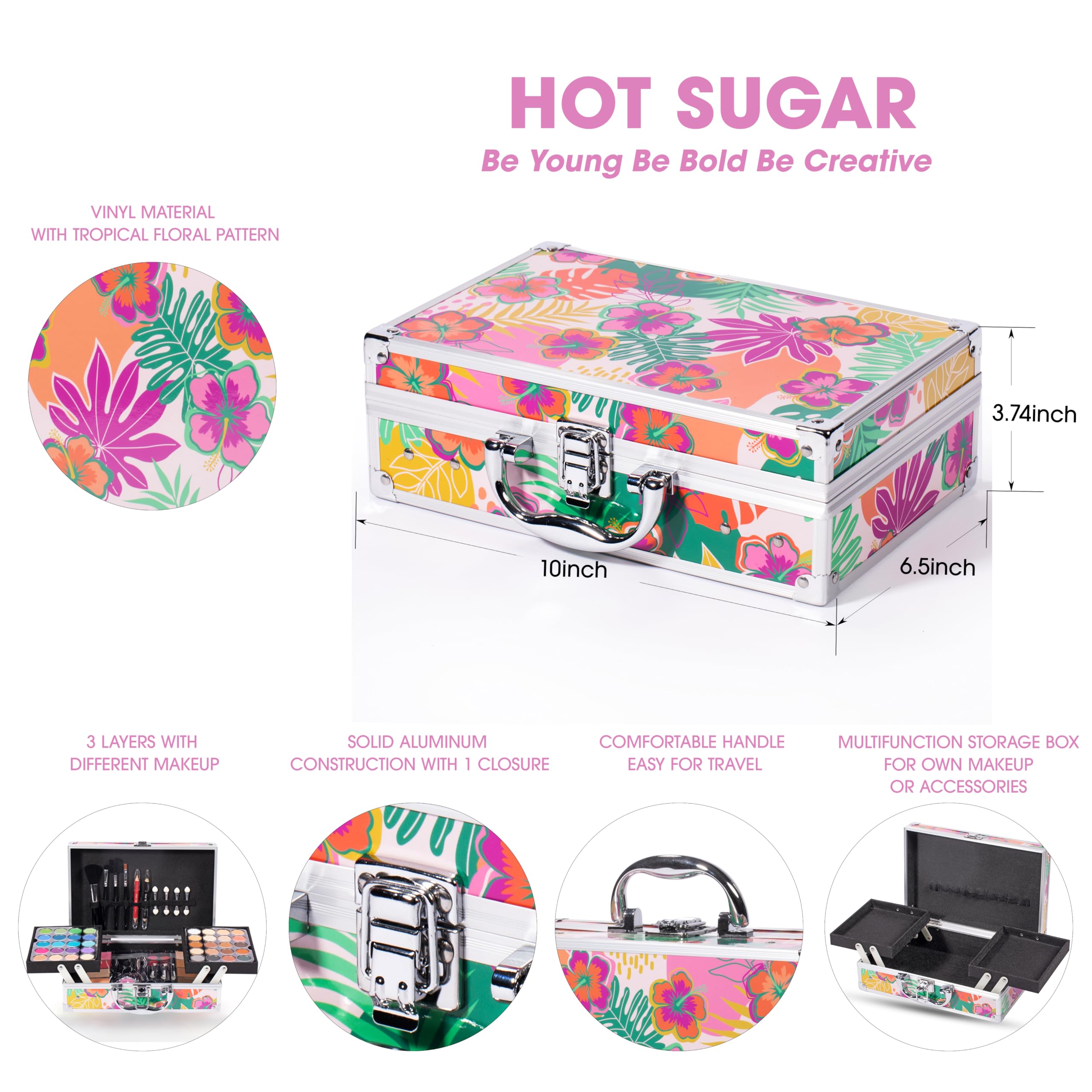 Hot Sugar tropical eyeshadow palette with vibrant colors for daily glam.