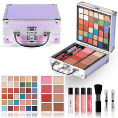 Hot Sugar mermaid train case with colorful cosmetics for neat storage.