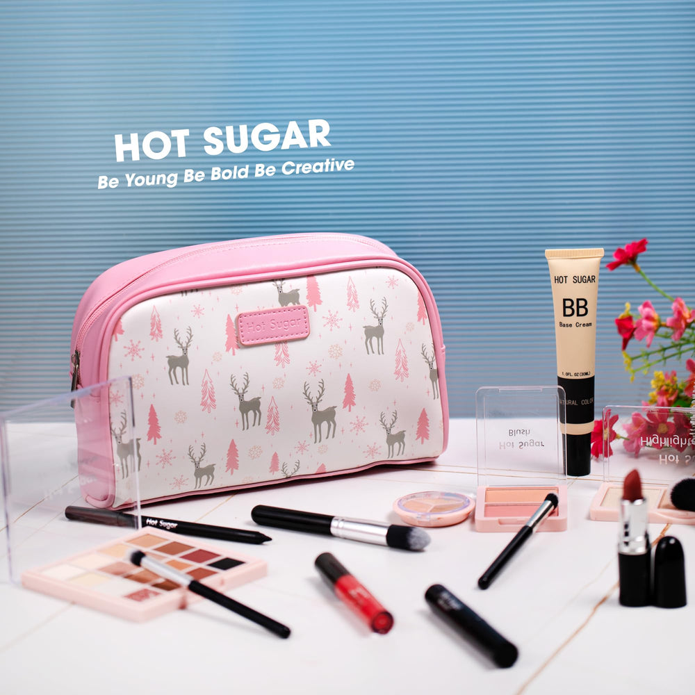 Hot Sugar lipstick and lip gloss set provides bold color and shine