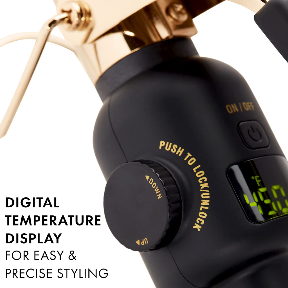 Hot Tools ergonomic soft-touch handle provides comfortable grip during long styling sessions