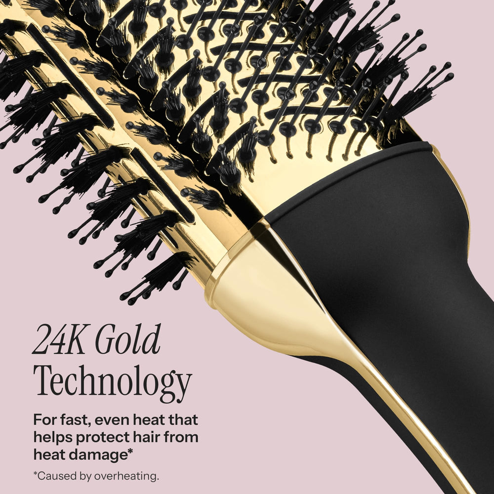 HOT TOOLS 24K Gold Charcoal Oval Barrel smoothing for sleek ends
