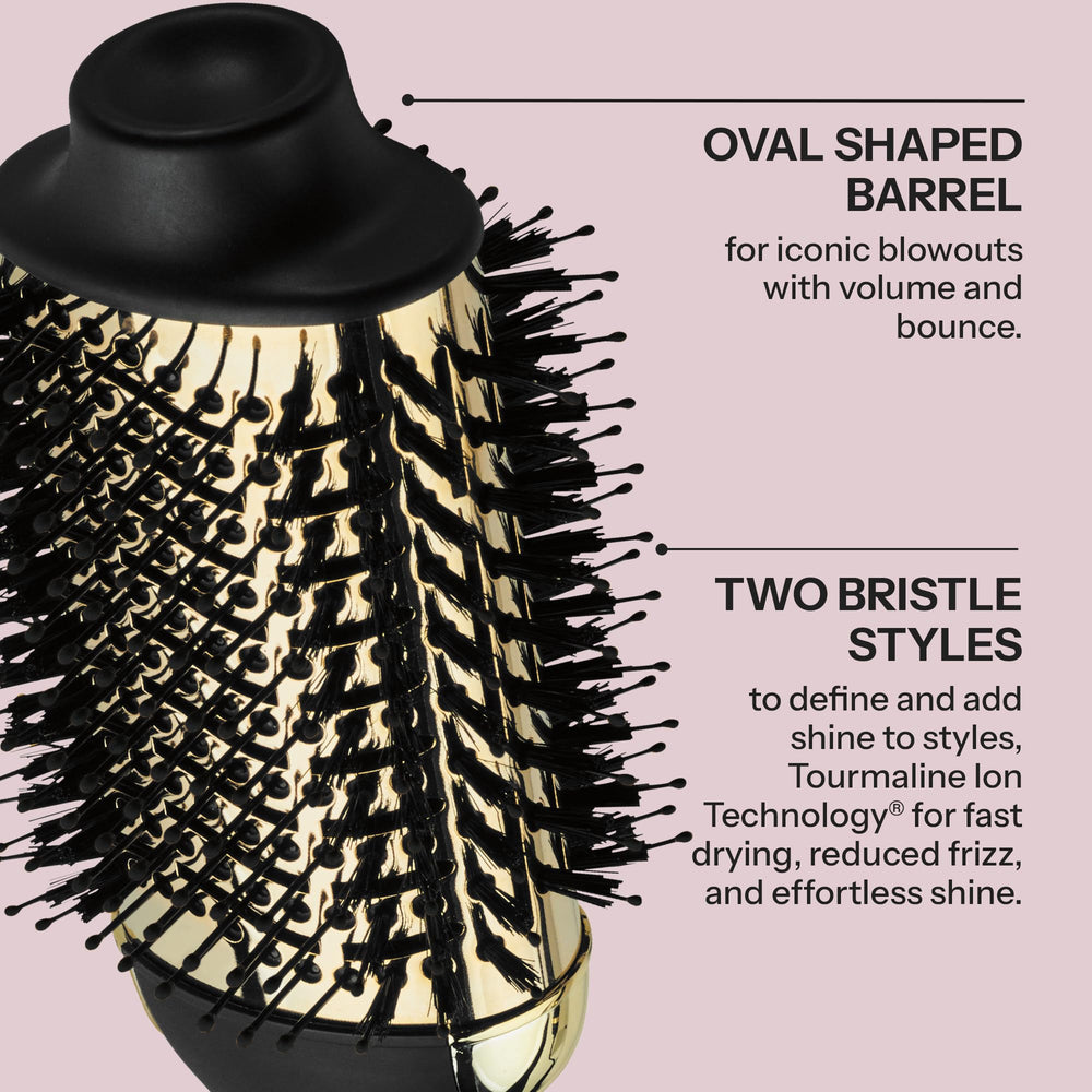 HOT TOOLS Boar Tech 2 Bristles with Silkglide provide smooth finish
