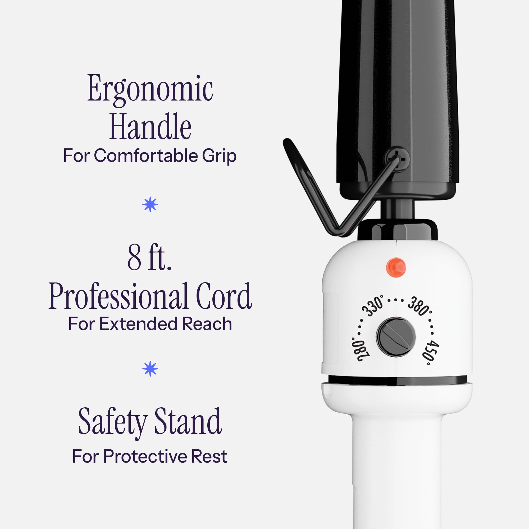 HOT TOOLS heat-resistant-glove protects hands while shaping curls.