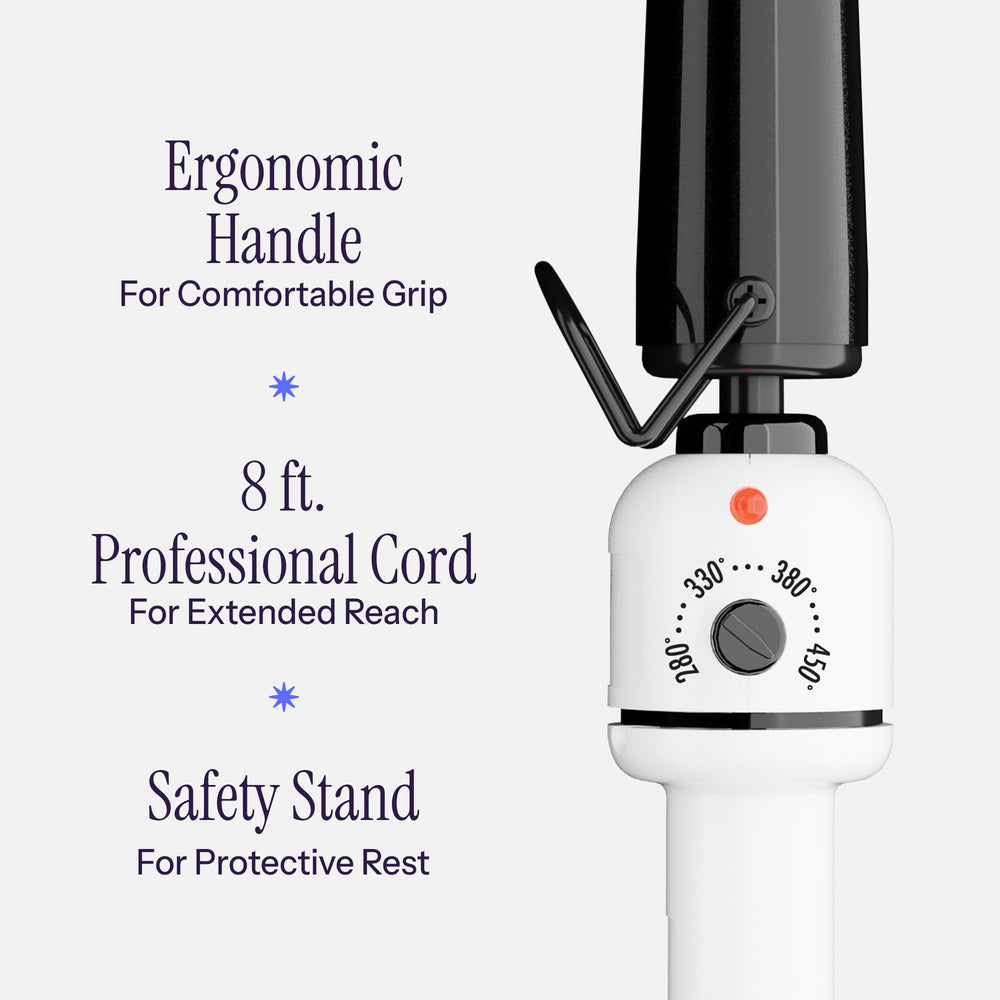 HOT TOOLS heat-resistant-glove protects hands while shaping curls.