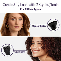 Hot Tools Pro Artist 2100 concentrator attachment focuses airflow for smoothing