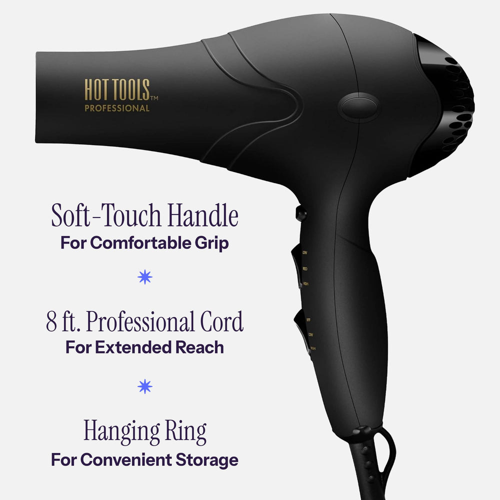 Hot Tools Pro Artist 2100 ionic technology helps reduce frizz for smooth results