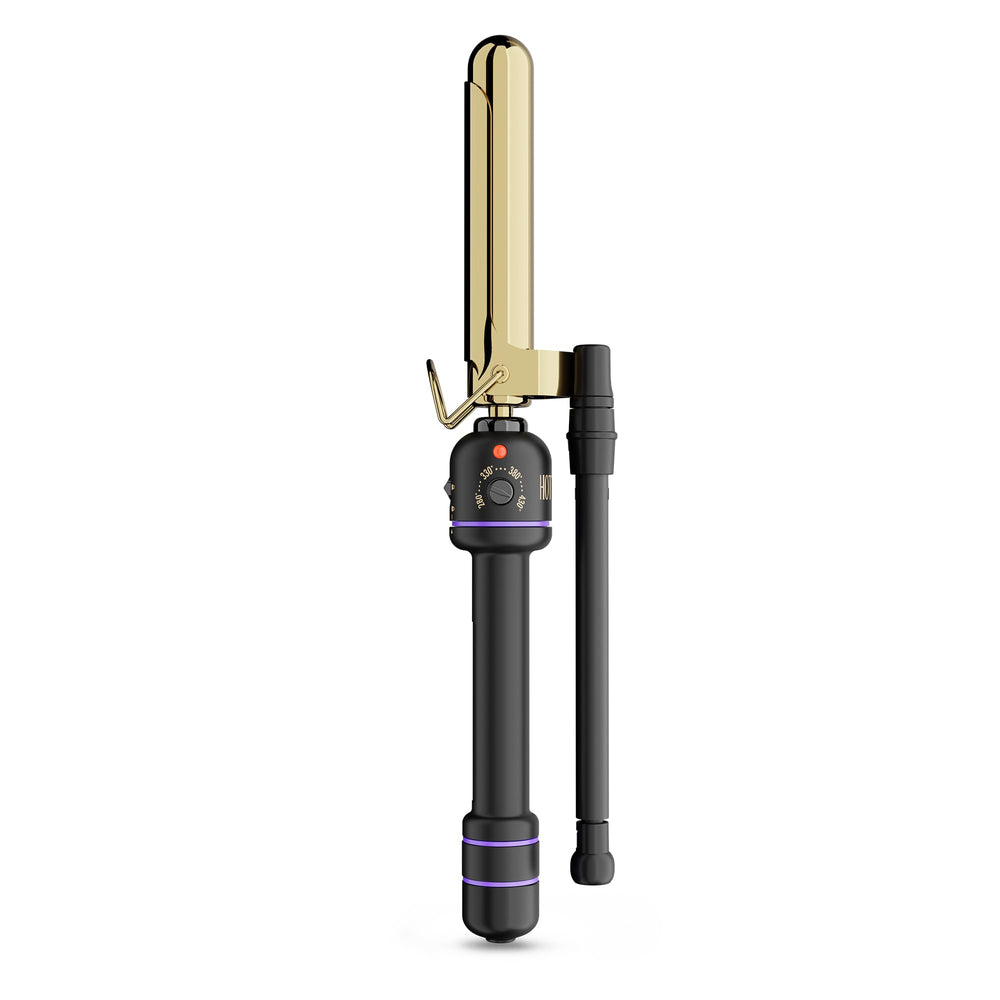 Hot Tools Pro Artist 24K Gold Marcel Iron barrel close-up for precise curls