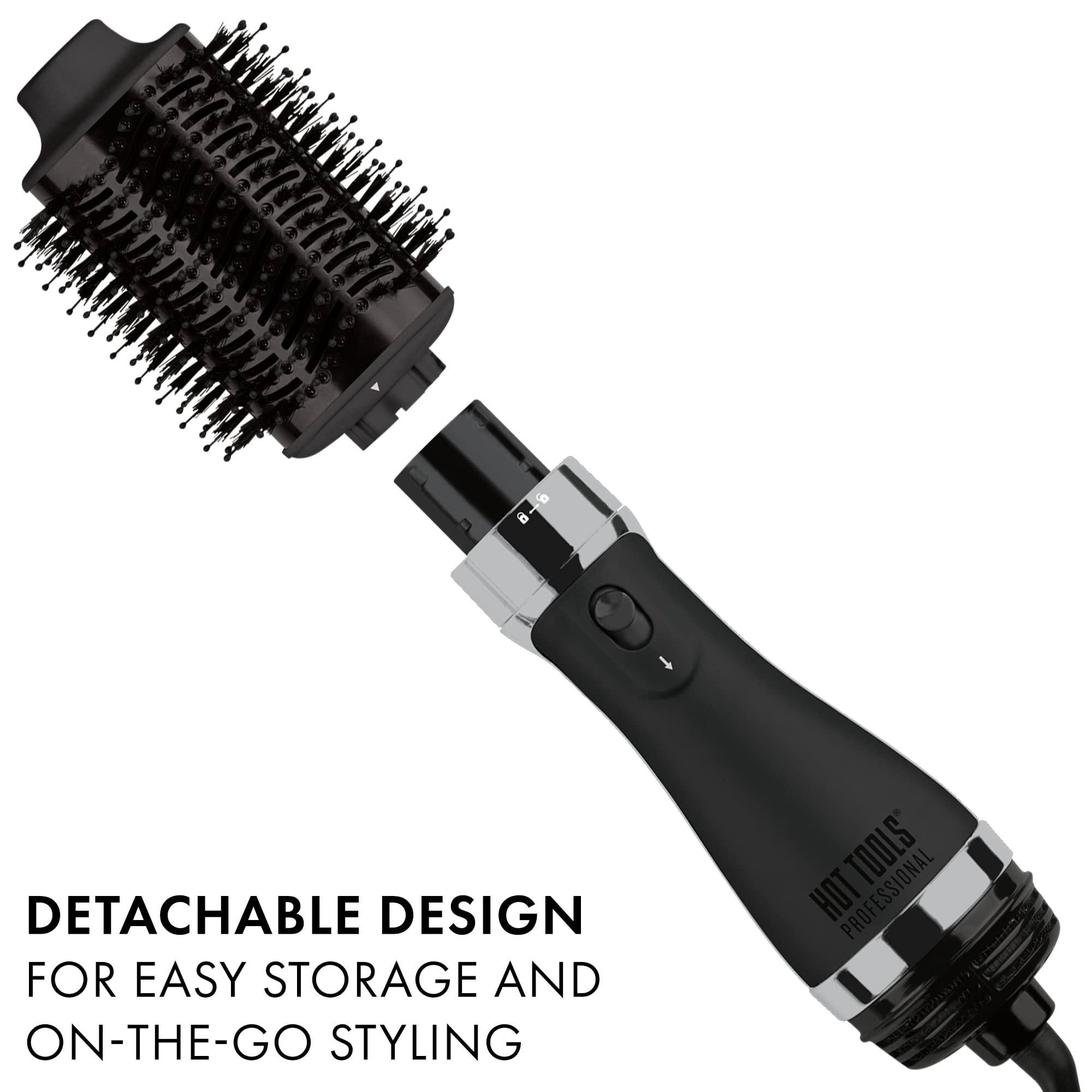 Hot Tools Pro Artist Black Gold three heat settings with cool option for customized styling.