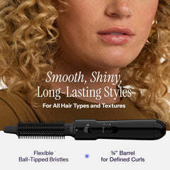 HOT TOOLS Pro Artist Hot Air Brush curl release switch enables easy curl release and detangling