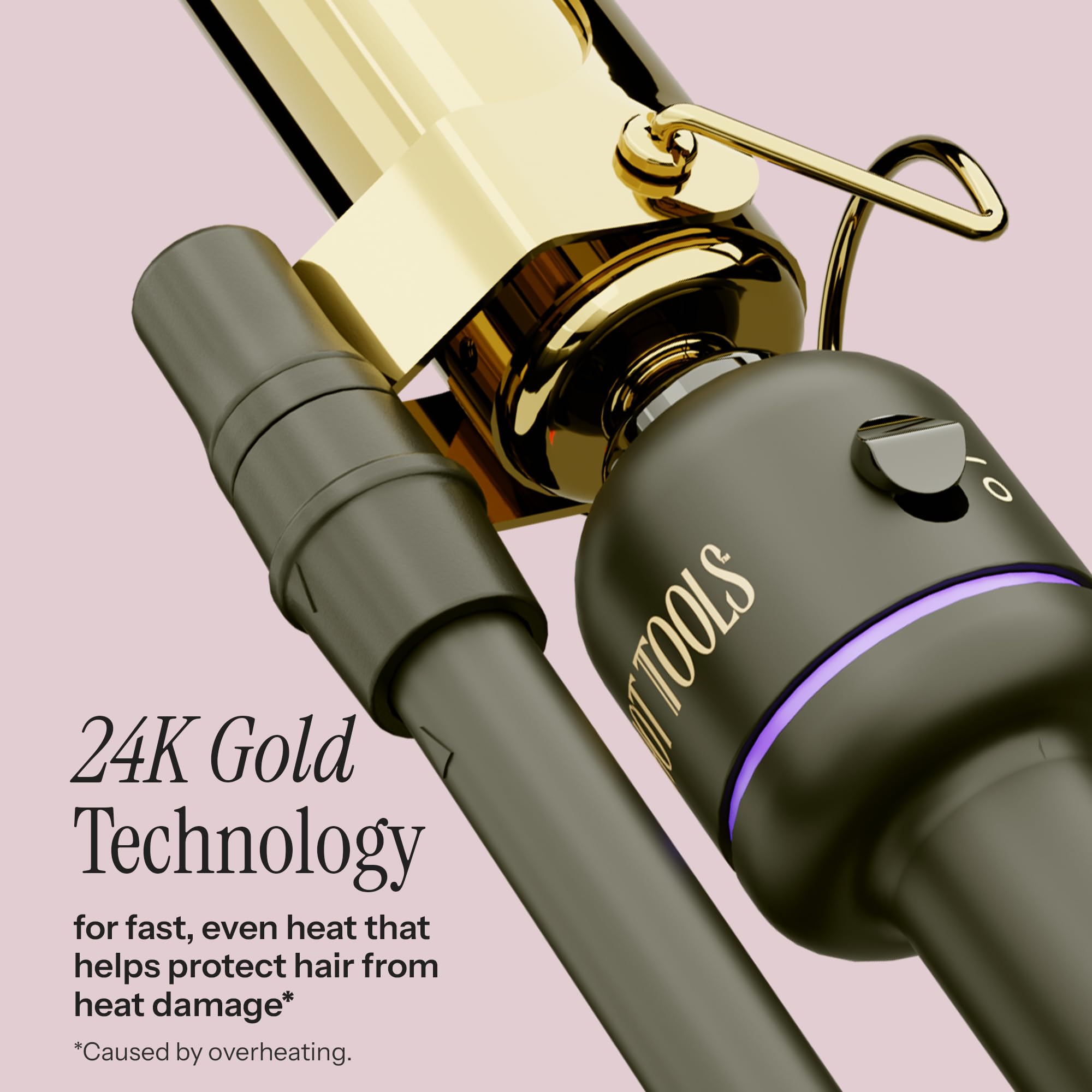 HOT TOOLS Pro Artist Marcel Iron with Pulse Technology keeps steady heat for reliable styling.