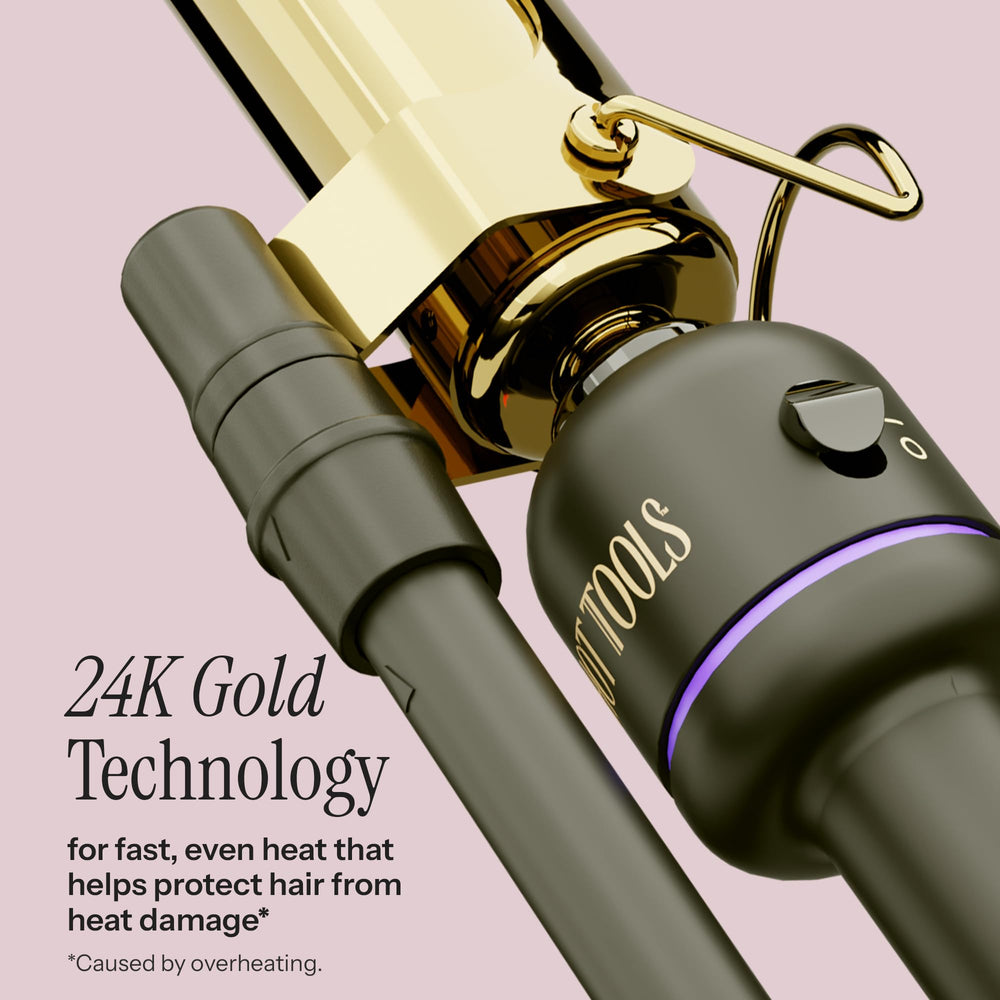 HOT TOOLS Pro Artist Marcel Iron with Pulse Technology keeps steady heat for reliable styling.