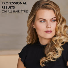 Hot Tools Pro Artist Nano Ceramic Curling Iron wand close-up barrel shows nano ceramic surface for shine.