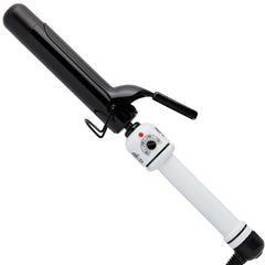 Hot Tools Pro Artist Nano Ceramic Curling Iron wand shows nano ceramic coating for sleek shine