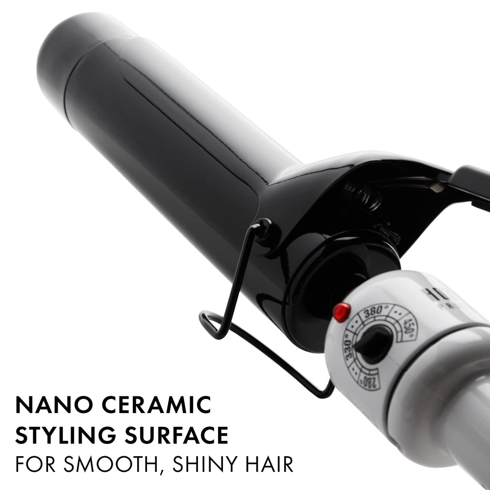 Hot Tools Pro Artist Nano Ceramic Technology helps reduce frizz and boost shine.