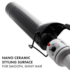 Hot Tools Pro Artist Nano Ceramic Technology helps reduce frizz and boost shine.