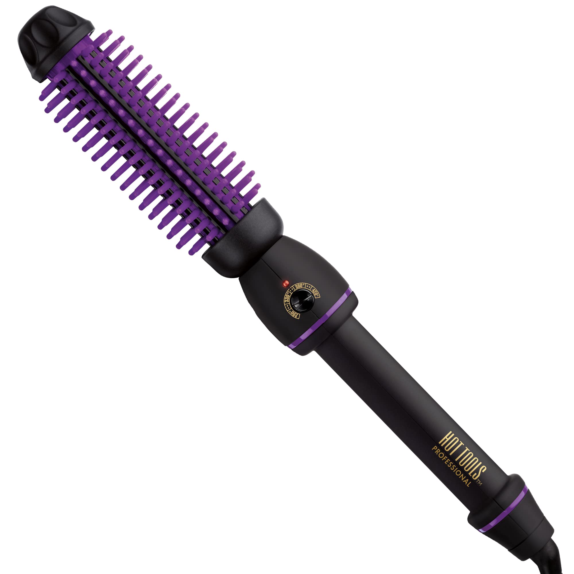 Hot Tools Pro Artist silicone bristle brush front view boosts root volume.