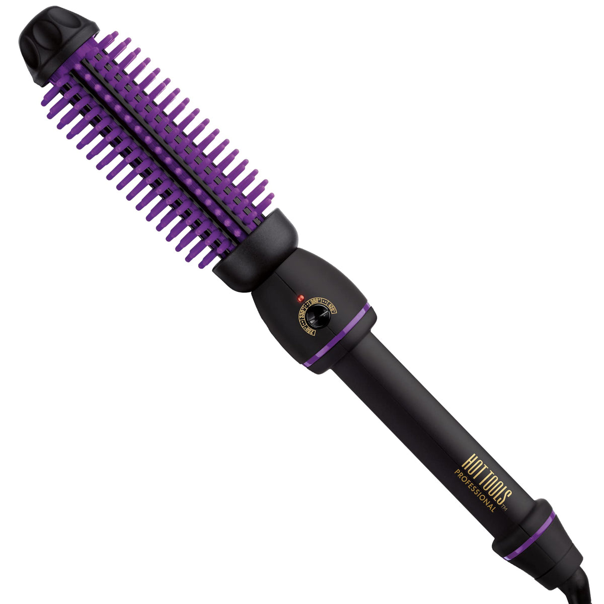 Hot Tools Pro Artist silicone bristle brush front view boosts root volume.