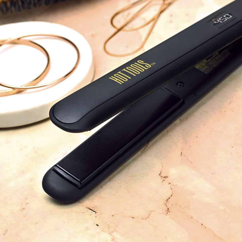 HOT TOOLS Pro Signature flat iron auto shut-off for safer, worry-free use.