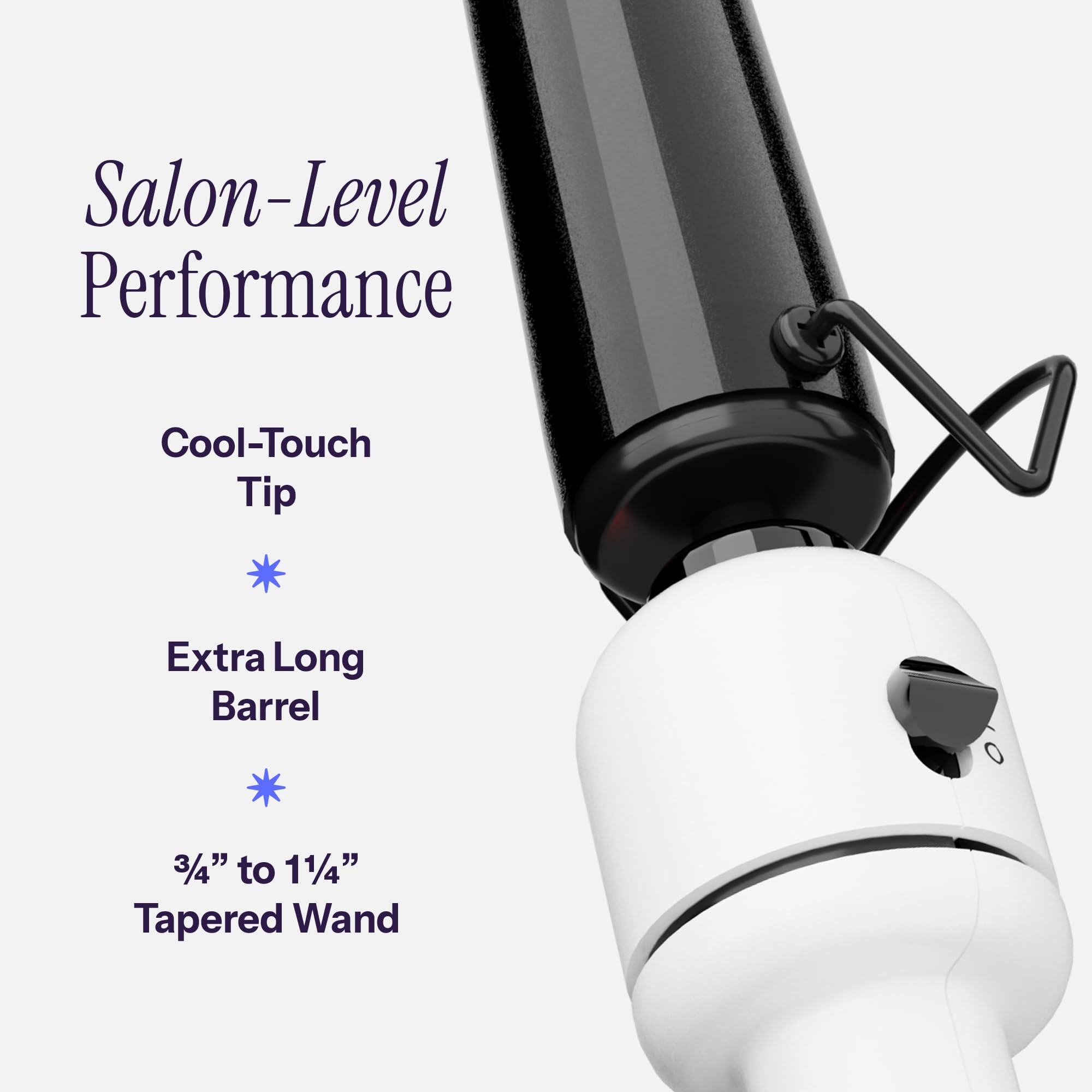 HOT TOOLS pulse-technology curler maintains stable heat for defined, lasting curls.