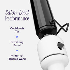 HOT TOOLS pulse-technology curler maintains stable heat for defined, lasting curls.