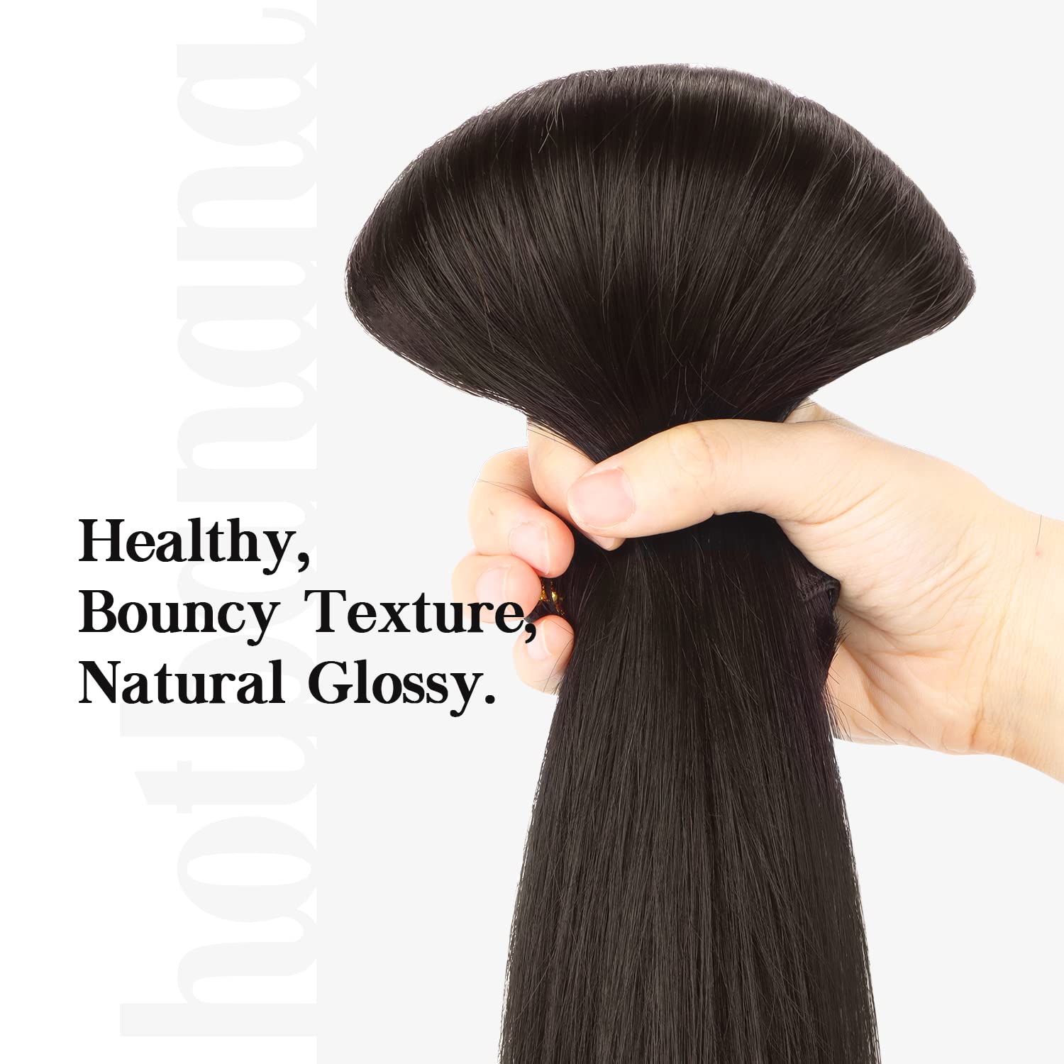 hotbanana easy-apply clip-in system designed for simple DIY styling