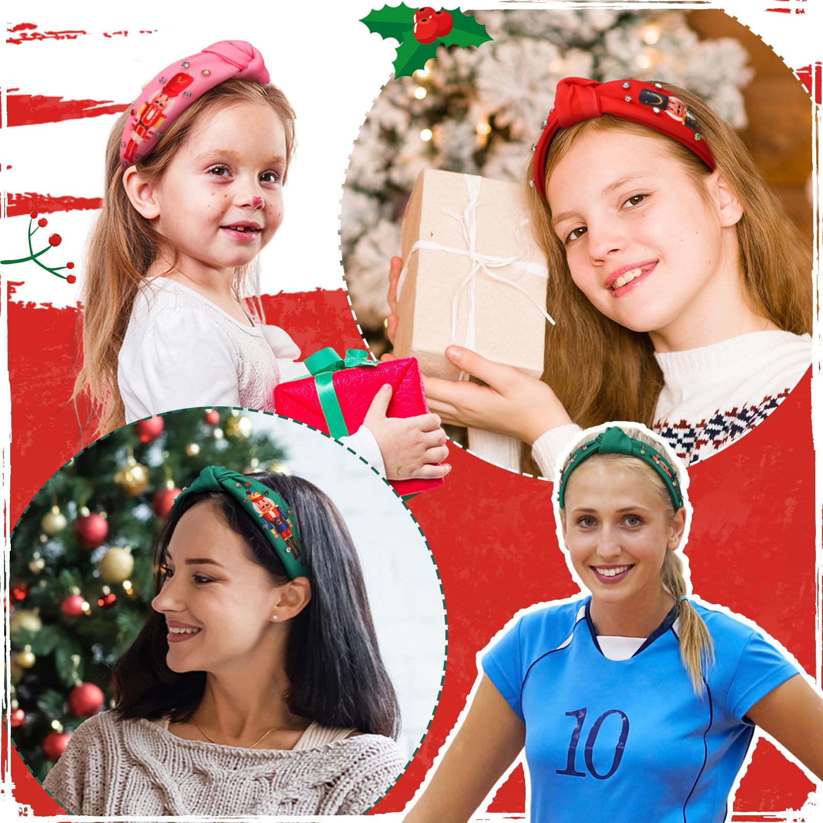 Hoteam non-slip fabric headband stays in place during celebrations and dances.