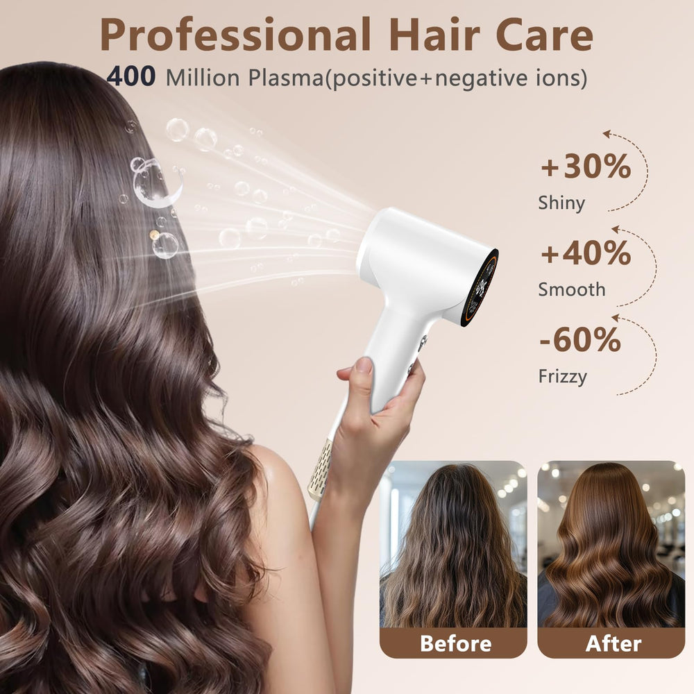 HOTLIFE hair dryer HD display visible for precise control.