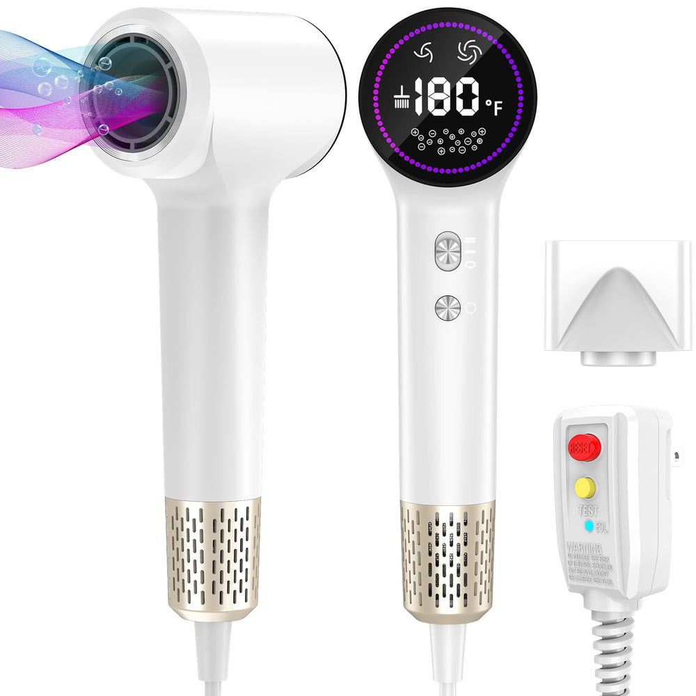 HOTLIFE plasma hair dryer with 110000rpm motor for fast drying.